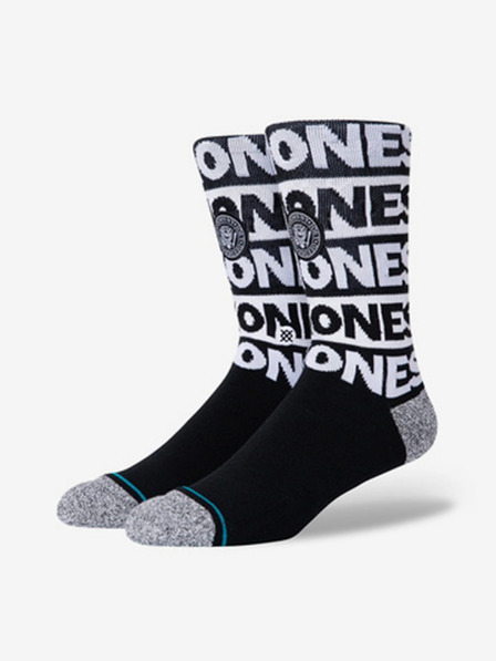 Stance Pánske bielo-čierne vzorované ponožky Stance The Ramones