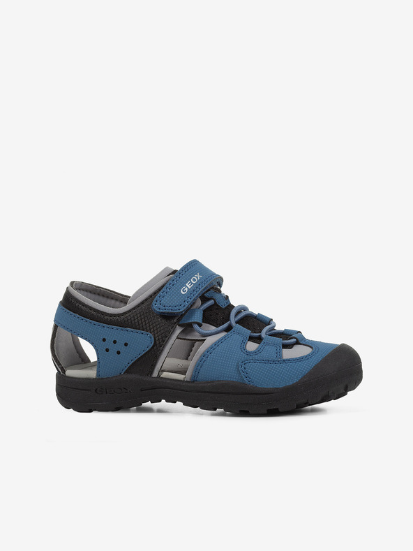 Geox Tmavo modré chlapčenské outdoorové sandále Geox Vaniett