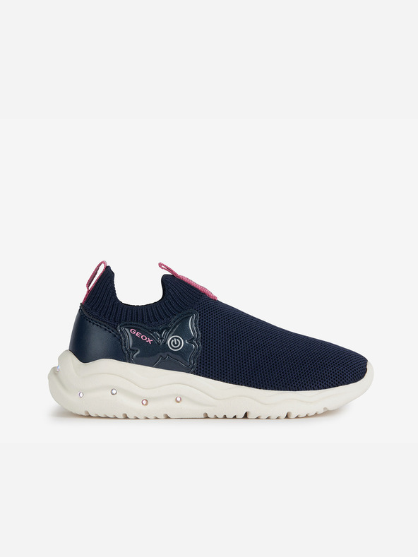 Geox Tmavomodré dievčenské slip on tenisky Geox