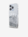 DKNY Liquid Glitter Arch Logo Zadný kryt pre iPhone 14 Pro Max Transparent DKNY