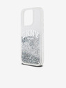 DKNY Liquid Glitter Arch Logo Zadný kryt pre iPhone 14 Pro Max Transparent DKNY