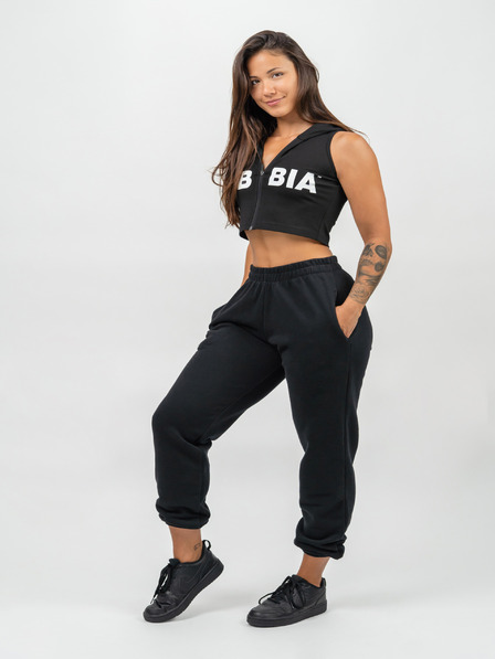 Nebbia Crop mikina bez rukávov MUSCLE MOMMY 258
