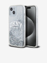 DKNY Liquid Glitter Arch Logo Zadný kryt pre iPhone 15 Transparent DKNY