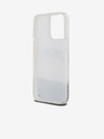 DKNY Liquid Glitter Arch Logo Zadný kryt pre iPhone 15 Pro Max Transparent DKNY