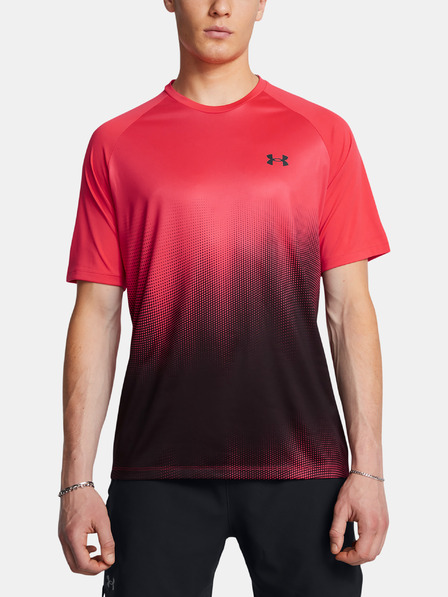Under Armour Pánske tričko Under Armour UA Tech Fade SS-RED