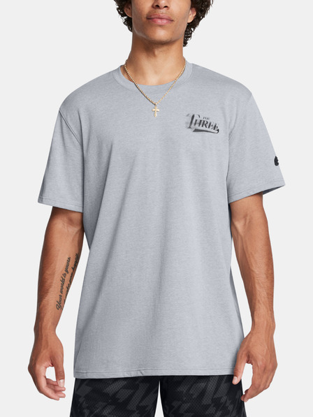 Under Armour Pánske tričko Under Armour Curry HW Verbiage Tee 2-GRY