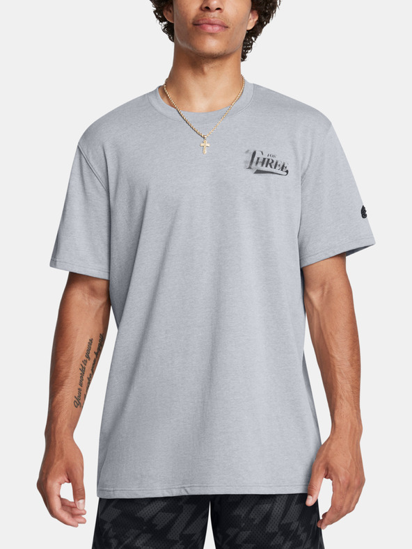Under Armour Pánske tričko Under Armour Curry HW Verbiage Tee 2-GRY