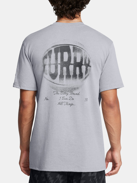 Under Armour Pánske tričko Under Armour Curry HW Verbiage Tee 2-GRY