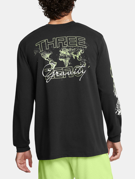 Under Armour Pánske tričko Under Armour Curry HW Verbiage LS Tee-BLK