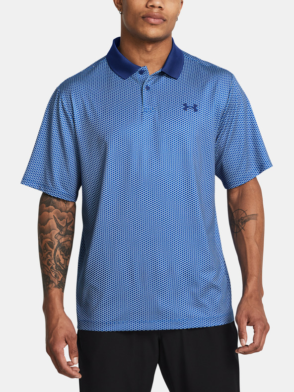 Under Armour Pánske tričko Under Armour UA Matchplay Printed Polo-BLU