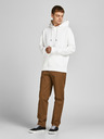 Jack & Jones Biela pánska základná mikina Jack & Jones Star