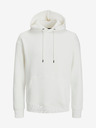Jack & Jones Biela pánska základná mikina Jack & Jones Star