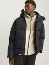 Jack & Jones Čierna pánska zimná prešívaná bunda Jack & Jones Alpha