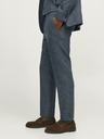 Jack & Jones Tmavomodré pánske chino nohavice s plátnom Jack & Jones Winter