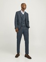 Jack & Jones Tmavomodré pánske chino nohavice s plátnom Jack & Jones Winter