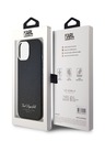 Karl Lagerfeld Grained PU Hotel RSG zadný kryt pre iPhone 15 čierny Karl Lagerfeld