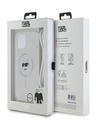 Karl Lagerfeld Karl Lagerfeld IML Crossbody Choupette Head Magsafe zadný kryt pre iPhone 15 Transparent