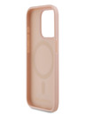 Karl Lagerfeld PU kožený zadný kryt Monogram Metal Logo Magsafe pre iPhone 15 Pro Max Pink Karl Lagerfeld