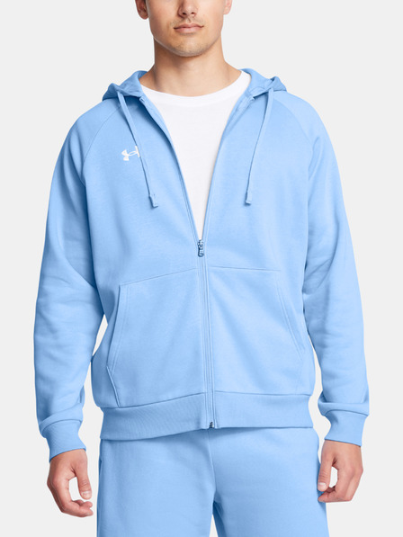 Under Armour Pánska mikina Under Armour UA Rival Fleece FZ Hoodie-BLU