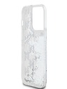 Karl Lagerfeld Tekutý trblietavý zadný kryt Monogram Gradient pre iPhone 14 Pro White Karl Lagerfeld