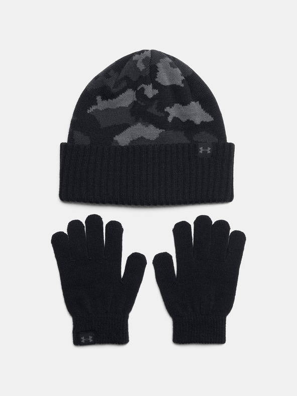 Under Armour Chlapčenská čiapka Under Armour B Beanie/Glove Combo-BLK