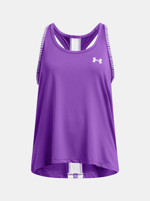 Under Armour Dievčenské tielko Under Armour Tech Knockout Tank-PPL