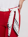 Guess Červené dámske džínsy úzkeho strihu so šatkou Guess 1981 Capri
