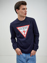 Guess Tmavomodrá pánska košeľa s dlhým rukávom Guess Audley