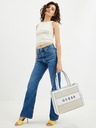 Guess Bielo-béžová dámska kabelka Guess Monique Tote Bag