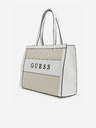 Guess Bielo-béžová dámska kabelka Guess Monique Tote Bag