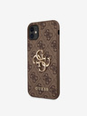Guess Guess PU 4G kovové logo zadný kryt pre iPhone 11 hnedý