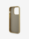 Guess Guess Rhinestones Triangle Metal Logo Cover pre iPhone 15 Pro Gold