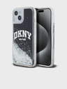 DKNY Liquid Glitter Arch Logo zadný kryt pre iPhone 11 čierny DKNY