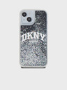 DKNY Liquid Glitter Arch Logo zadný kryt pre iPhone 11 čierny DKNY