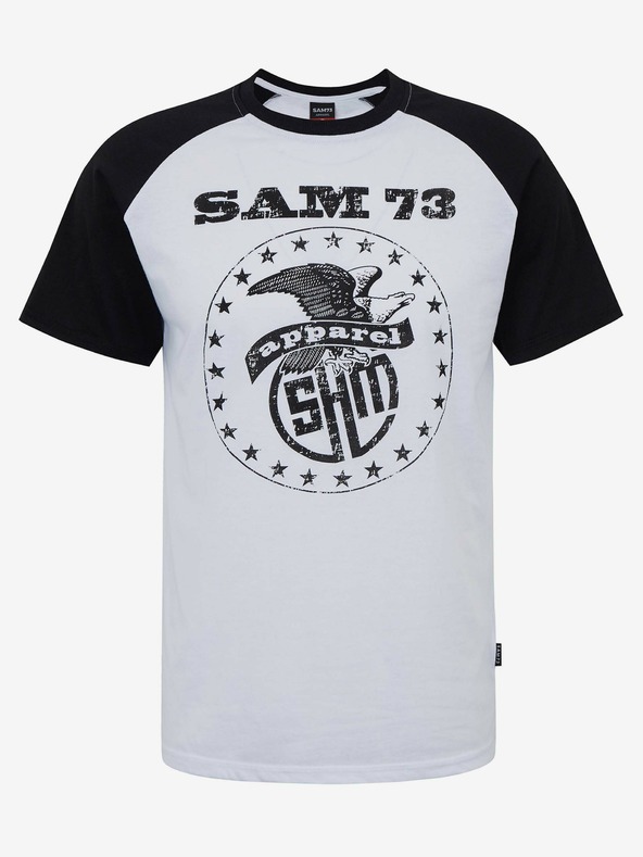 Sam 73 Biele pánske tričko SAM 73 Jordan