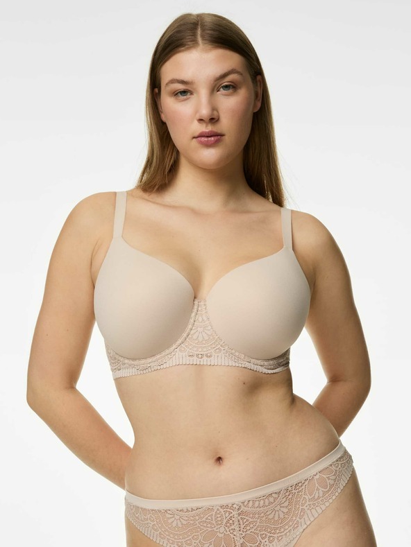 Marks & Spencer Podprsenka Smooth Body Soft™ s kosticami a plnými košíčkami, veľ. F-H Marks & Spencer béžová