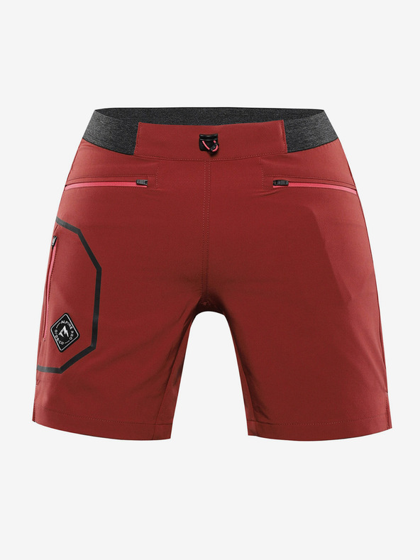 ALPINE PRO Dámske outdoorové šortky ALPINE PRO ZAMBA chilli