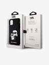Karl Lagerfeld PU Saffiano Karl a Choupette NFT zadný kryt pre iPhone 11 čierny Karl Lagerfeld
