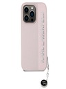 Karl Lagerfeld Karl Lagerfeld PU Saffiano Rhinestone Charm zadný kryt pre iPhone 15 Pro Max ružový