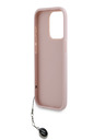 Karl Lagerfeld Karl Lagerfeld PU Saffiano Rhinestone Charm zadný kryt pre iPhone 15 Pro Max ružový