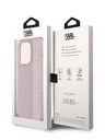 Karl Lagerfeld Karl Lagerfeld PU Saffiano Rhinestone Charm zadný kryt pre iPhone 15 Pro Max ružový