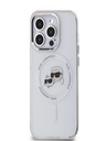 Karl Lagerfeld Karl Lagerfeld IML K&CH Heads Metal Frame MagSafe zadný kryt pre iPhone 13 Pro Transparent