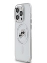 Karl Lagerfeld Karl Lagerfeld IML K&CH Heads Metal Frame MagSafe zadný kryt pre iPhone 13 Pro Transparent
