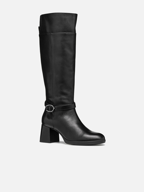 Geox Čierne dámske čižmy Geox Walk Pleasure 55