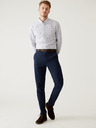 Marks & Spencer Tmavomodré pánske nohavice chino slim fit s opaskom Marks & Spencer