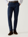 Marks & Spencer Tmavomodré pánske nohavice chino slim fit s opaskom Marks & Spencer