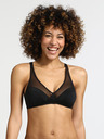 DIM Čierna dámska podprsenka s kosticami Dim GENEROUS WIREFREE BRA
