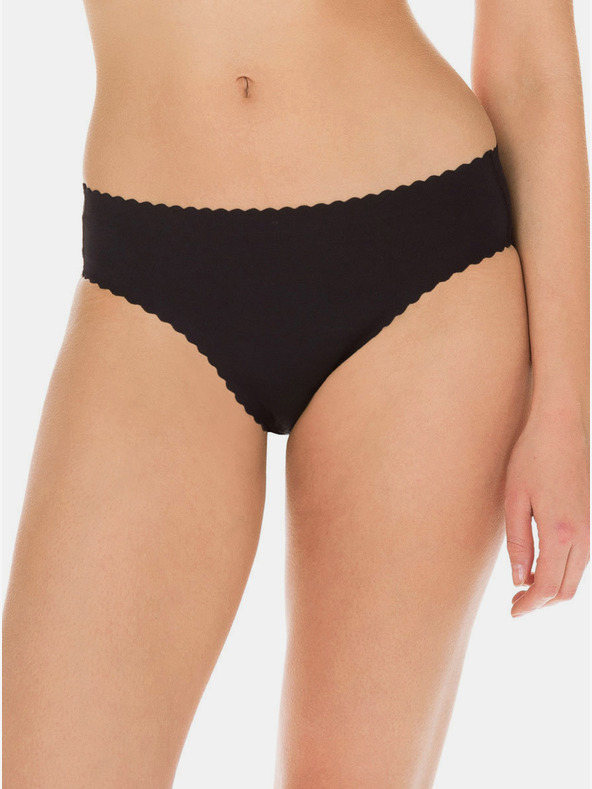 DIM Čierne dámske bezšvové nohavičky Dim BODY TOUCH SLIP