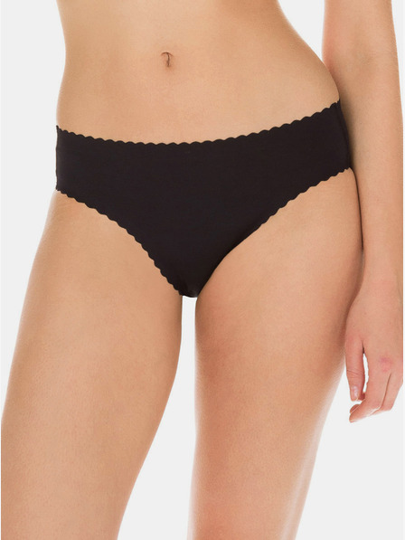 DIM Čierne dámske bezšvové nohavičky Dim BODY TOUCH SLIP