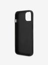 Guess Guess PU 4G kovové logo zadný kryt pre iPhone 15 sivý